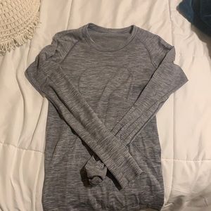 Grey lululemon long sleeve